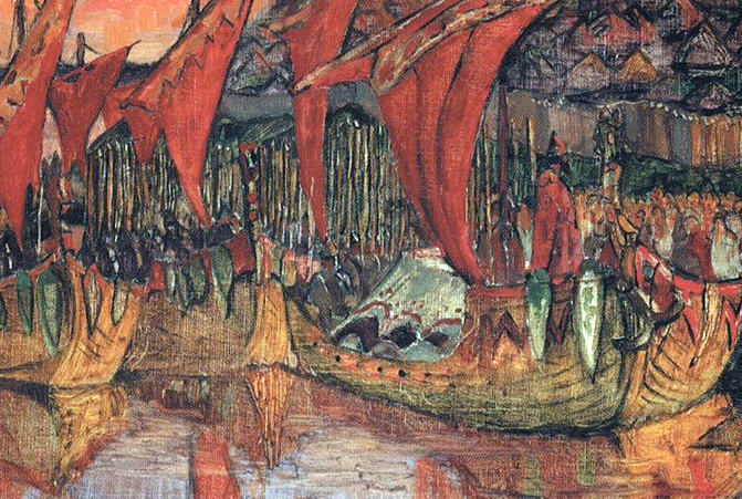 «Поход Владимира на Корсунь», Николай Рерих, 1900 год
